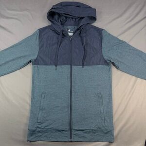All in Motion Mens S Polyester Full Zip Hoodie Moisture Wicking  Soft Stretch